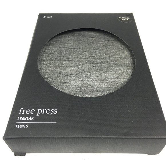 NWT Free Press Pack of 2 Ultimate Sheer Grey Tight - Picture 1 of 5